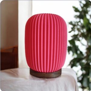 Lampara de mesa modelo Aura color rosa