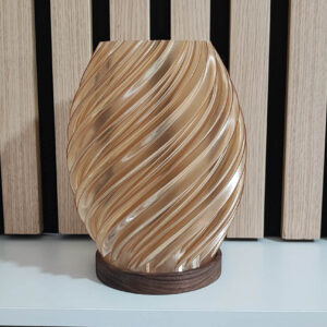 Lampara de mesa modelo Ether color marron - apagada