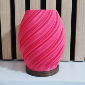 Lampara de mesa modelo Ether color rosa - apagada 272x272