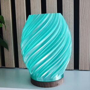 Lampara de mesa modelo Ether color verde - apagada